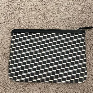 NWOT Pierre Hardy black and white clutch